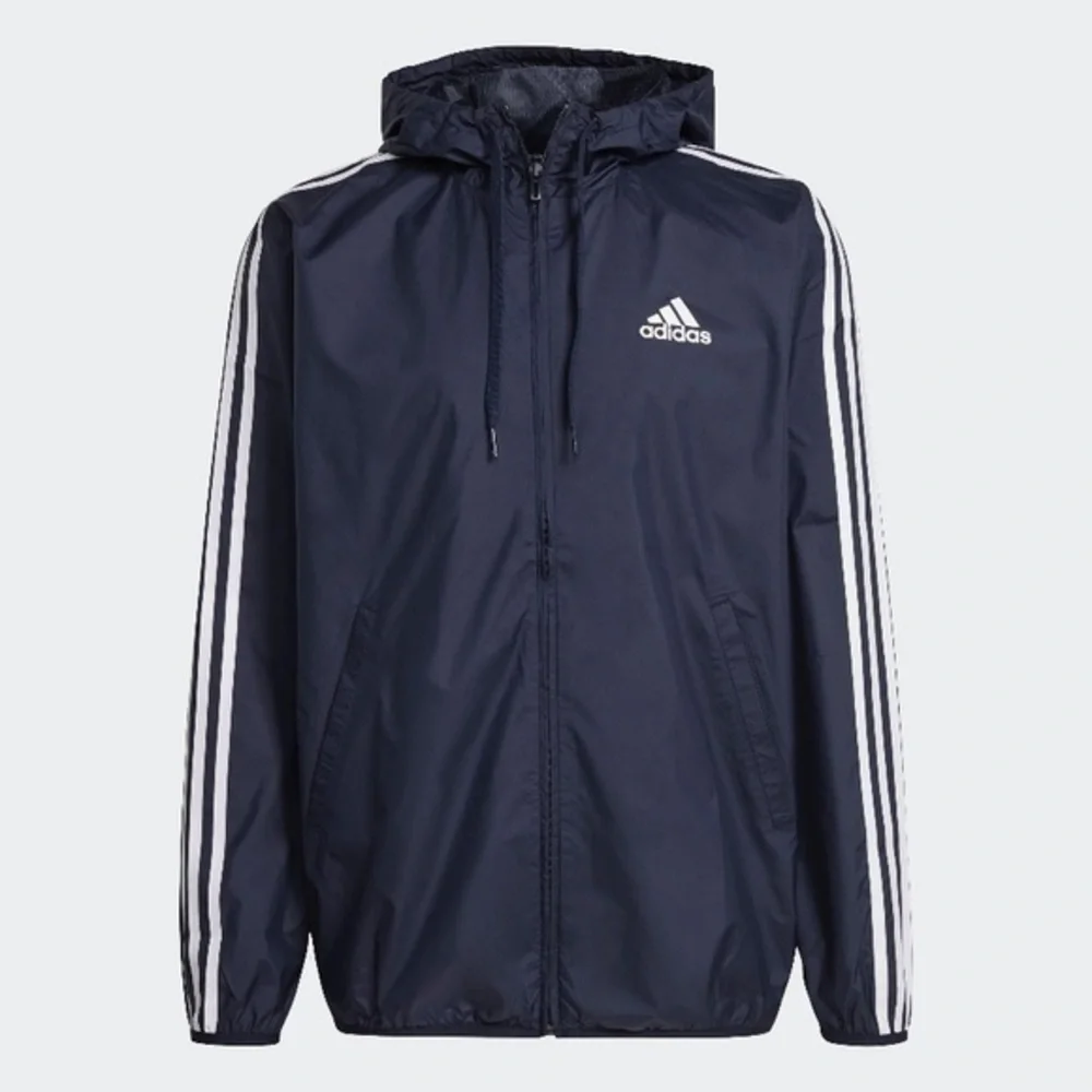 NWT. ADIDAS Primegreen Essentials 3-Stripes Men’s Windbreaker